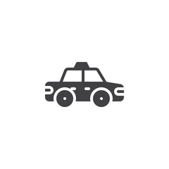 Taxi car vector icon