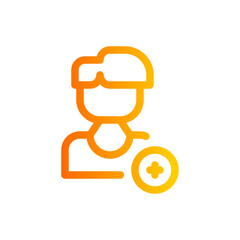 add friend gradient icon