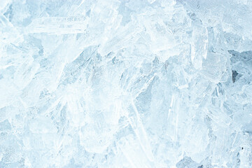 Fototapeta na wymiar ice crystals close-up. Abstract background