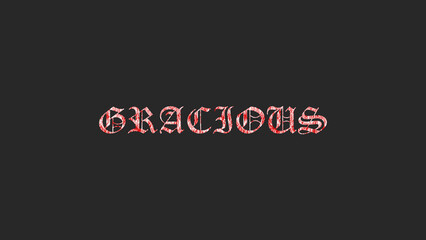 Gracious text background