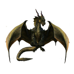 green dragon 3d render fantasy creature