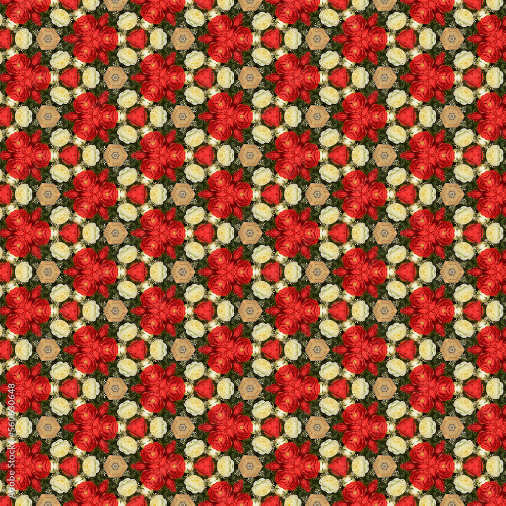 Poster digital computer graphics seamless pattern. texture design for fabric, wallpaper, background.