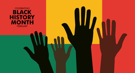 Obraz premium Black history month celebrate. vector illustration design graphic Black history month