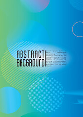 Obraz premium Vector Futuristic Background with Gradient Mesh Holographic Circles. Hipster Graphic Template Design with Lines, Dots, Round Shapes. Simple Style for your Business Poster.