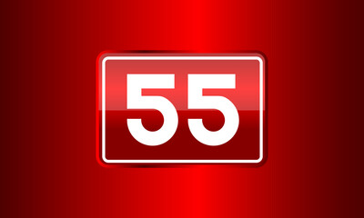 Number Red Elegant Tech Logo