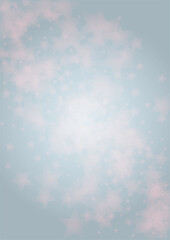 Vector Magical Glowing Background with Silver and Purple Falling Stars on Grey. Sparkle Star Sky Cover and Card Design. Glittery Confetti Frame. Christmas and New Year Poster. Baby Fairy Print.