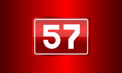 Number Red Elegant Tech Logo