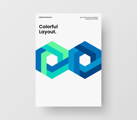 Multicolored mosaic pattern handbill layout. Unique book cover design vector concept.