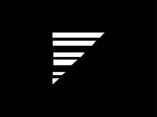 Creative Minimalist Letter F Logo Design , Minimal F Monogram