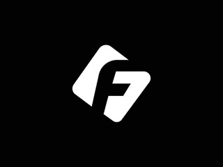 Creative Minimalist Letter F Logo Design , Minimal F Monogram