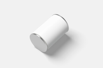 Tin Can Mockup isolated Perspective View