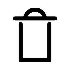 trash can vector icons isolated sign symbol vector illustration - high quality black style vector icons