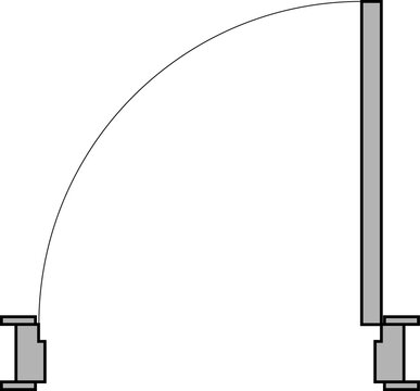 recommend clip art: Door for floor plan top view. Architectural PNG element. Icon for interior project. Door for scheme of apartments. Construction symbol, graphic design element, blueprint, map
