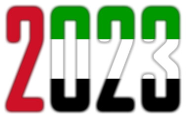 2023 - With the Flag of the United Arab Emirates