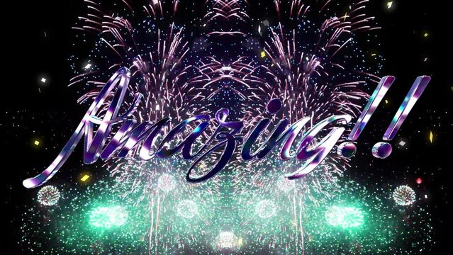 花火・amazing・紙吹雪