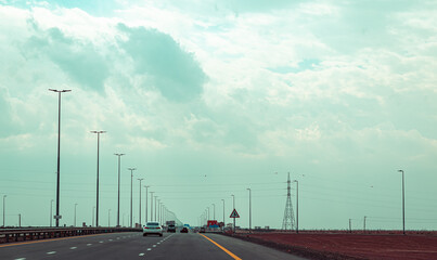 Highway road in UAE