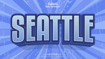 Editable Text Effects for American Football Sports Events Team