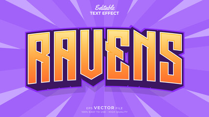 Editable Text Effects for American Football Sports Events Team