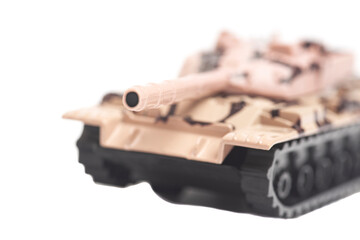 Military Tank isolated on a white background