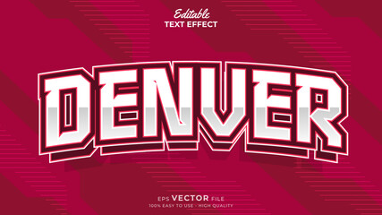 Editable Text Effects for American Football Sports Events Team