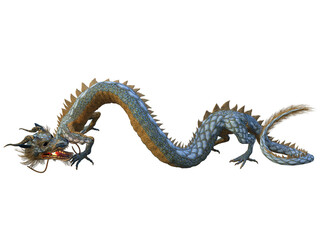 chinese dragon statue 3d render