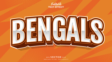 Editable Text Effects for American Football Sports Events Team