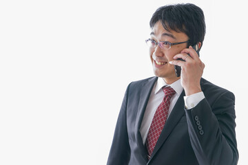 通話するビジネスマン