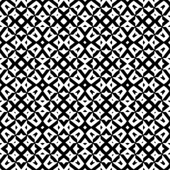 Vector pattern in geometric ornamental style. Black and white color.Seamless pattern.
