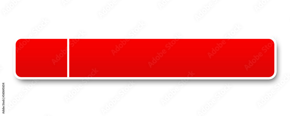 Poster red button for text background