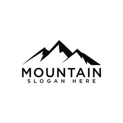 mountain logo icon and vector - obrazy, fototapety, plakaty