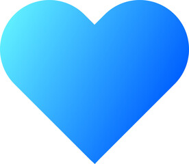 Heart icon in gradient colors. Love signs illustration.