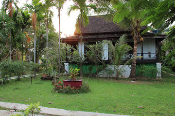 colonial cottage at khone island in laos 