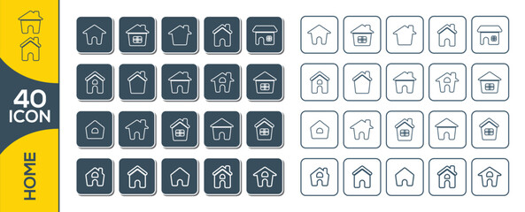 HOME ICON SET DESIGN