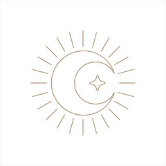 Monoline Element Design Vector