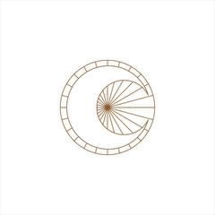 Obraz premium Monoline Element Design Vector