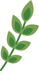 Green leaf vector icon