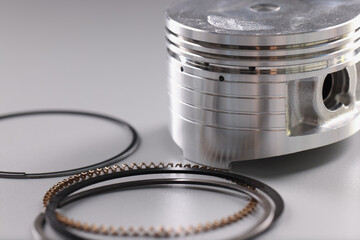 Spare part engine piston and rings for auto repair