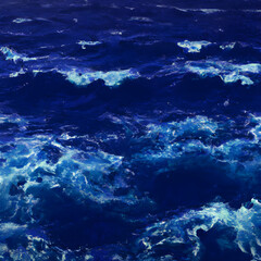 Fototapeta na wymiar Deep blue ocean