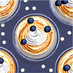 Eierkuchen mit Blaubeeren