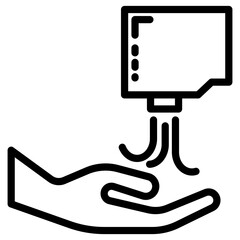 drying hands icon