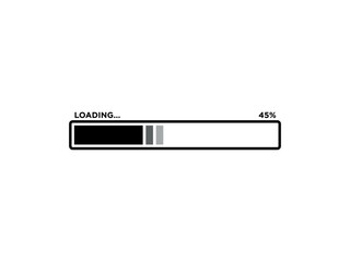 Loading Sign Icon Vector Template	
