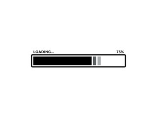 Loading Sign Icon Vector Template	
