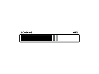 Loading Sign Icon Vector Template	
