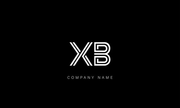 XB, BX Abstract Letters Logo Monogram