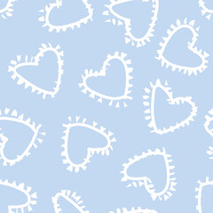 Heart shape seamless pattern design