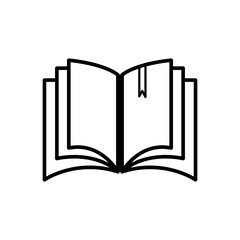 book,icon,line, design ,flat, style,trendy collection,template