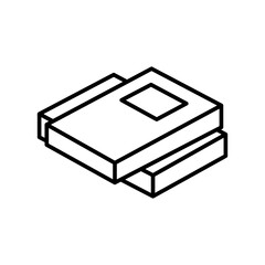 book,icon,line, design ,flat, style,trendy collection,template