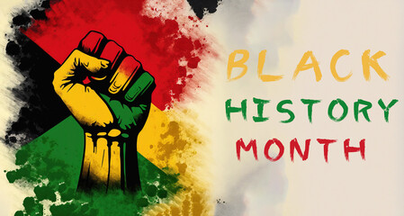 Black history month Poster with text Ai Generated