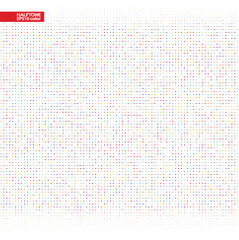 Modern background of colored dots on white for text