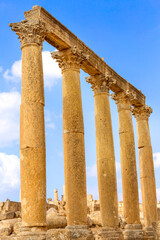 Fototapeta premium Jerash, Jordan Cardo maximus, Gerasa of Antiquity